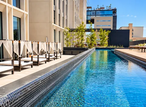 Swimming lane & sun deck