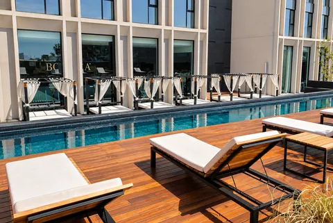 Swimming lane & sun deck